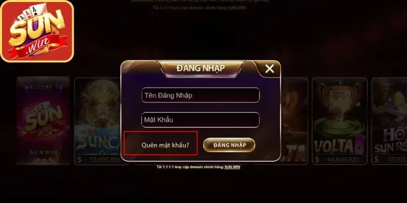 Hướng dẫn tường tận các bước lấy lại mật khẩu Sunwin