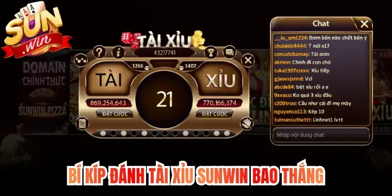 Bí kíp đánh Tài Xỉu Sunwin bao thắng